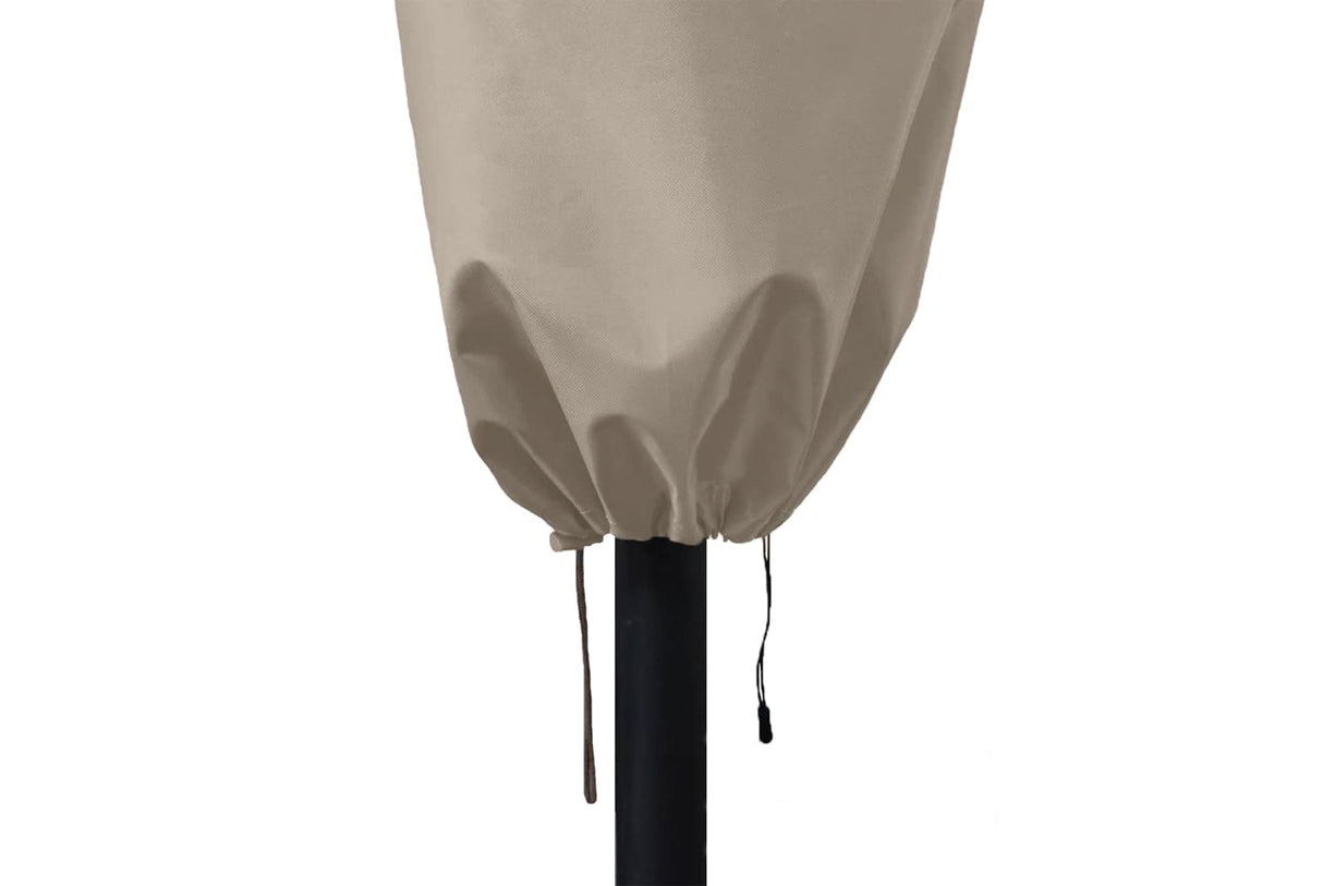 Garden Balsam Patio Umbrella Cover for 10FT to 11FT Offset Umbrella, Water Resistant, Curved Cantilever and Straight Pole Parasol Outdoor Umbrellas Cover with Zipper and Rod Garden Balsam