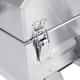 Royal Gourmet GT1001 Stainless Steel Portable Grill, 10000 BTU BBQ Tabletop Gas Grill with Folding Legs and Lockable Lid, Outdoor Camping, Deck and Tailgating, Silver Royal Gourmet