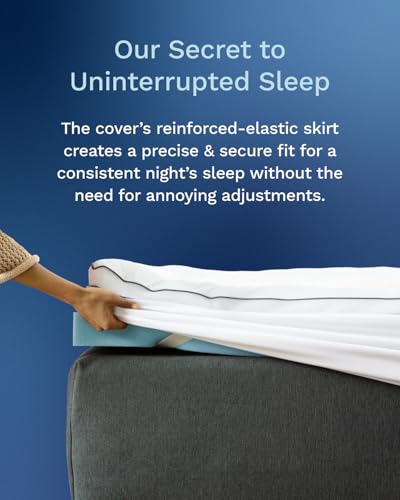ViscoSoft 4 Inch Pillow Top Memory Foam Mattress Topper Full - Cooling Hybrid Lux Dual Layer Bed Mattress Pad - CertiPur-US Certified ViscoSoft