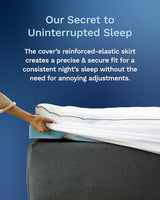ViscoSoft 4 Inch Pillow Top Memory Foam Mattress Topper Full - Cooling Hybrid Lux Dual Layer Bed Mattress Pad - CertiPur-US Certified ViscoSoft
