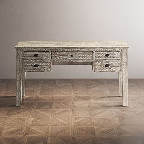Jofran Inc. Artisan's Craft 5-Drawer Farmhouse Desk Jofran Inc.