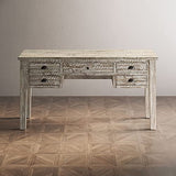 Jofran Inc. Artisan's Craft 5-Drawer Farmhouse Desk Jofran Inc.