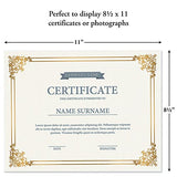 Fine Stationery Walnut Certificate Award Plaque - Slide-In 8.5x11 Certificate or Diploma, Wall Frame Fine Stationery