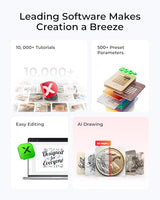 xTool M1 Ultra Laser Engraving Machine, Desktop 4-in-1 Craft Machine with 20W Laser Engraver, Inkjet Printing, Blade Cutting, Pen Drawing, Support Rotary Engraving on Tumblers - Premium Bundle xTool