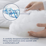 Bedsure Comforter Duvet Insert - Quilted Comforters Twin Size, All Season Duvet, GentleSoft Down Alternative Bedding, with 8 Tabs, Gifts for Women/Men, Light Grey, Twin 88 x 68 Inches Bedsure