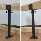 Wpbhk 3Pcs Roof Riser Brackets Kit, Roof Mount Brackets, Pergola Roof Beam Brackets, 3-1/2" Saddle Black Riser Wpbhk