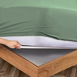 Manyshofu Extra Deep Pocket Full Size Sheets Set - Hotel Luxury 1800 Thread Count Sheets & Pillowcases - Kids Bedding Set up to 24" Mattress - Sage Green Bed Sheets 18-24 Inch Deep Pockets - 4 Piece Manyshofu