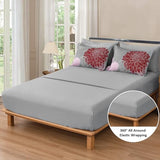 Yiran Burgundy Pink Red Floral Comforter Set Bed in a Bag Flower Comforter Set Soft Microfiber Bedding Set King 104''x90'' Yiran