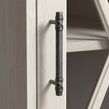 Bush Furniture Lennox Farmhouse L Shaped Desk with Storage Cabinets | Corner Computer Table for Home Office Workspace, 60W, Linen White Oak Bush Business Furniture