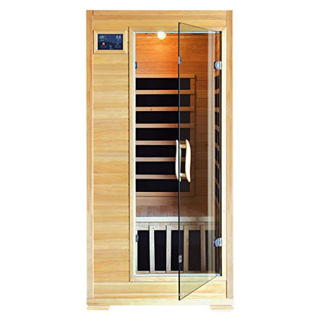HeatWave BSA2402 1-2 Person Hemlock Carbon Infrared Sauna Blue Wave