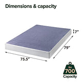 ZINUS 7 Inch Metal Smart Box Spring with Quick Assembly, Mattress Foundation, Strong Metal Frame, Easy Assembly, King Zinus