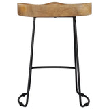 vidaXL Gavin Bar Stools 2 pcs Solid Mango Wood vidaXL