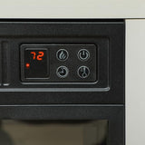 HOMCOM 27" Electric Fireplace with Mantel Surround, 1400W Replaceable Fireplace Insert Heater with Realistic Log and Flame Effect, Remote Control, Freestanding Fireplace Heater for Living Room, White HOMCOM