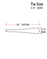 PenSee Men's White Tie Set Solid Pure Color 3.15" (8CM) Classic Formal Plain Necktie and Pocket Square Set For Men PenSee