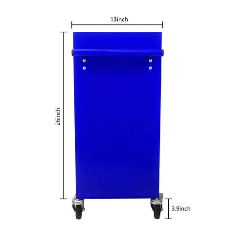 BouPower Rolling Tool Chest, 4-Drawer Rolling Tool Box with Interlock System and Wheels for Garage, Warehouse, Workshop, Repair Shop Blue BouPower