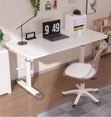 XAWSOP Height Adjustable Manual Crank Standing Desk Ergonomic SitStand Writing Table for Home Office Bedroom & Living RoomBoost Productivity & Comfort, XAWSOP
