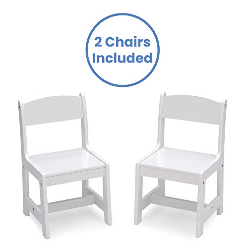 Delta Children MySize Kids Wood Table and Chair Set (2 Chairs Included) - Ideal for Arts & Crafts, Snack Time, & More - Greenguard Gold Certified, Delta Children