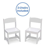 Delta Children MySize Kids Wood Table and Chair Set (2 Chairs Included) - Ideal for Arts & Crafts, Snack Time, & More - Greenguard Gold Certified, Delta Children