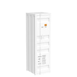 Acme Cargo Wardrobe Metal Armoire with 1 Door in White Acme