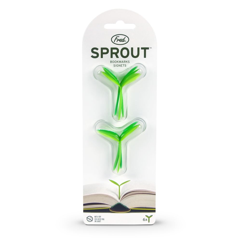 Genuine Fred SPROUT Little Green Bookmarks, Set of 6 genuinefred