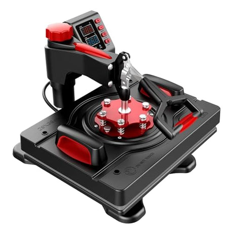 ZZBSOD Heat Press Machine Pro 8 in 1 Heat Press Combo 15'' X 12'' Swing Away Digital Heat Transfer Machine for T-Shirts Mug Cap Plate ZZBSOD