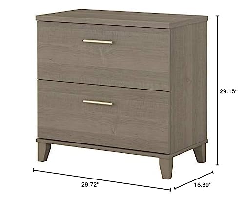 Bush Somerset Lateral File Cabinet, Ash Gray (WC81680) - WoodArtSupply