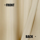 BONZER Waterproof Outdoor Curtains for Patio, Premium Thick Privacy Weatherproof Grommet Outside Curtains for Porch, Pergola, Cabana, 1 Panel, 54W x 84L inch, Cream BONZER