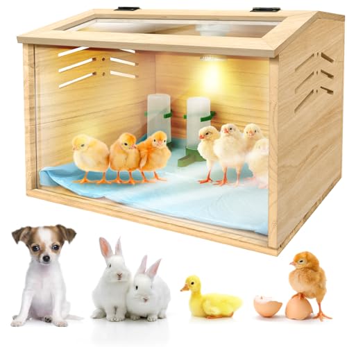 Chicken brooder Box,Chick brooder,brooder Box for Chicks,Small Chicken coop,Baby Chicken Supplies,Chick brooder Box,Quail cage,Quail coop,Measures Approximately 15.7X12X12 inches - WoodArtSupply