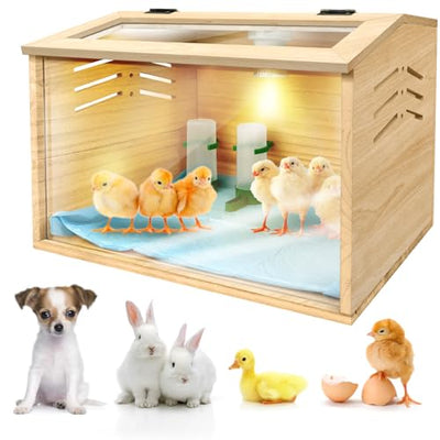 Chicken brooder Box,Chick brooder,brooder Box for Chicks,Small Chicken coop,Baby Chicken Supplies,Chick brooder Box,Quail cage,Quail coop,Measures Approximately 15.7X12X12 inches