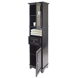 Winsome Wood Alps Tall Cabinet with Glass Door and Drawer Winsome