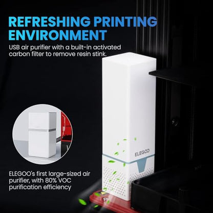 ELEGOO Mars 4 Max MSLA 3D Printer with 9.1-inch 6K Monochrome LCD, Double Cooling Fans, Multiple Print Modes, Printing Size of 7.71 x 4.81 x 5.9 inches - WoodArtSupply