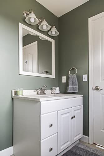 Design House Wyndham 36 Inch Bathroom Vanity, Ready to Assemble, Solid Wood, White, 597237 Design House