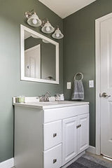 Design House Wyndham 36 Inch Bathroom Vanity, Ready to Assemble, Solid Wood, White, 597237 Design House