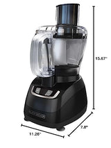 BLACK+DECKER FP1600B 8-Cup Food Processor with Stainless Steel Blade, Black BLACK+DECKER