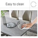 ZckyCine Modern Dining Table Table Set for 6-8 Person for Dining Room, Kitchen Table Set with Steel Legs ZckyCine