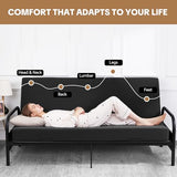 MABOZOO 6 Inch Full Size Futon Mattress, Foldable Futons Sofa Couch Bed Foam Floor Mattress Fits Futon Frames (Frame Not Included, Gray) MABOZOO