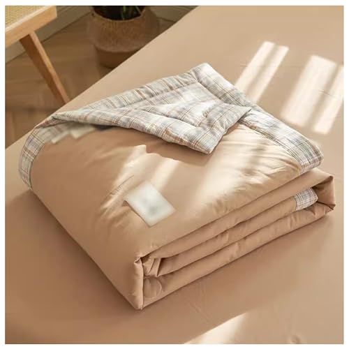 RDIAYDN Quilted Bedspread Double Single, Summer Duvet for Double Bed, Lightweight Summer Quilted Comforter Soft and Breathable for All Seasons (F.150 x 200 cm) RDIAYDN