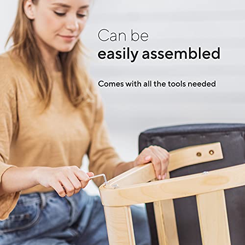 Luxton Home Ergonomic Kneeling Chair with Extra Padding - Posture Support Comfortable Desk Chair - Angled Rocking Stool & Balancing Seat - Natural Relief for Neck or Back Pain (with Extra Padding) Luxton Home