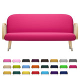 Magshion Futon Cover Slipcover Armless Sofa Cover Furniture Protector Without Armrests Slipcover Soft with Elastic Bottom Queen Size 60"x80"x6" Hot Pink Magshion