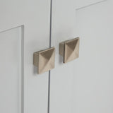 ARIEL Cambridge 55" Grey Bathroom Vanity with Sink, 1.5" Edge Pure White Quartz Countertop & Backsplash, Center Rectangular Sink, 2 Soft Closing Doors, 9 Full Extension Dovetail Drawers ARIEL