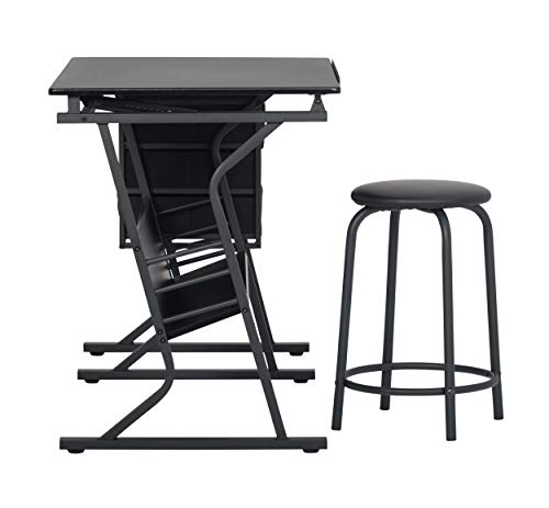 SD STUDIO DESIGNS Eclipse Craft Center in Black / Black 13365 SD STUDIO DESIGNS