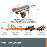 Worx WG050 8-in-1 Aerocart Garden Cart/Wheelbarrow Heavy Duty/Dolly WORX