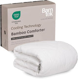 Bamtek 100% Viscose Derived from Bamboo Comforter, Cooling Comforter, Duvet Insert, Breathable, Extra Fluffy, Lightweight Comforters, King Size Bamtek