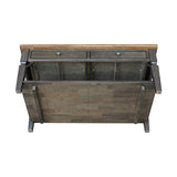 IC International Concepts Vista Coffee Table, 20", Hickory/Washed Coal IC International Concepts