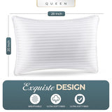 Utopia Bedding Bed Pillows for Sleeping Queen Size (White), Set of 2, Down Alternative Pillow for Sleeping, Cooling Hotel Quality Pillow Set for Back, Stomach or Side Sleepers Utopia Bedding