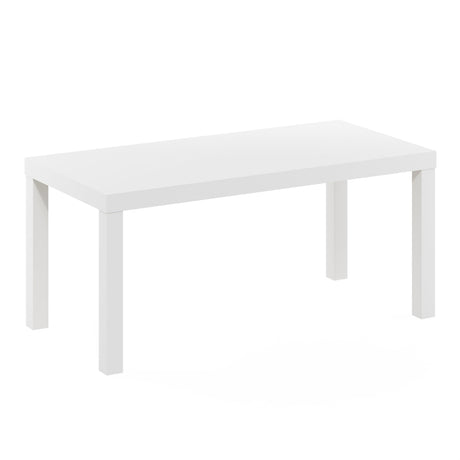 Furinno Classic Simple Coffee Table for Living Room, 38.98 (W) x 17.52 (H) x 18.9 (D) Inches, White Furinno
