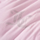 Juicy Couture Marshmallow Pink Velour King Comforter Set - 3 Piece Luxury Bedding Ensemble Juicy Couture