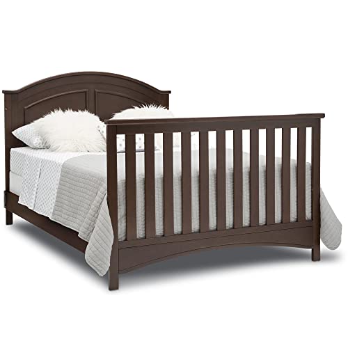 Delta Children Perry 6-in-1 Convertible Crib - Greenguard Gold Certified, Walnut Espresso - WoodArtSupply