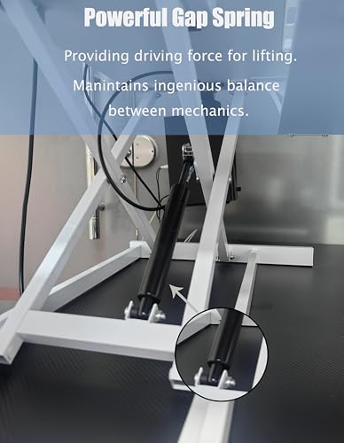 Xinmviec 32" Standing Desk Converter, Height Adjustable Sit to Stand Riser with Gas Spring Lift, Dual Monitor and Laptop Workstation with Wide Keyboard Tray for Home & Office (White) Xinmviec