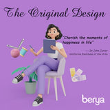 BERYA Funny Cactus Embroidery Kit with Embroidery Hoop, Easy Embroidery Kit for Beginners, Include Instructions, Display Stand, Printed Cloth, Threads and Tools - with Video Tutorials (BEC004)